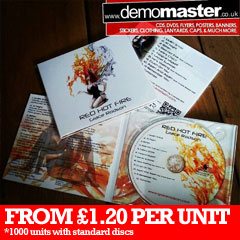 CDs or DVDs in custom printed Digipacks and delivery.