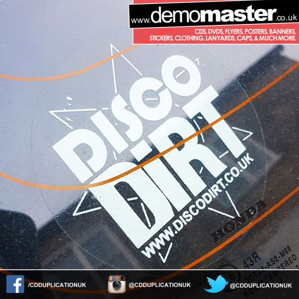 Clear static car window stickers