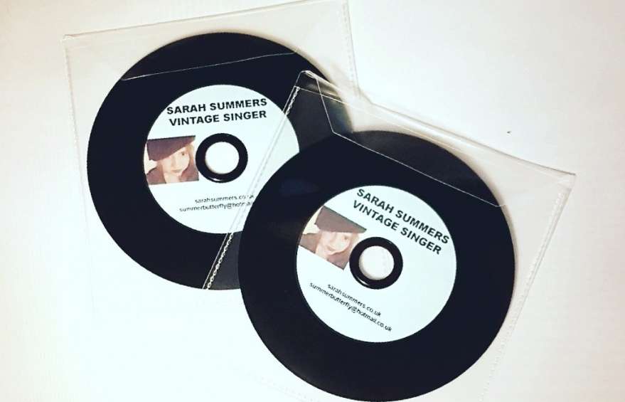 Printed vinyl look CDs with your artwork Demomaster CD Printing UK